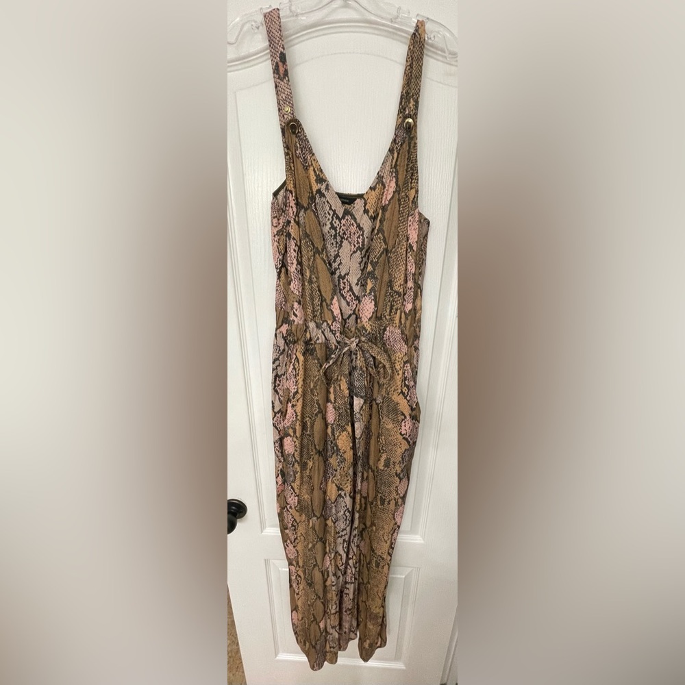 Banana Republic snake print jumpsuit